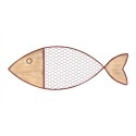 Fischwanddekoration