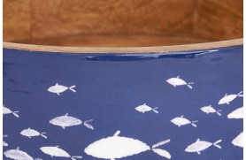 Emaillierte Fischschüssel