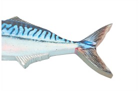 Fischwanddekoration