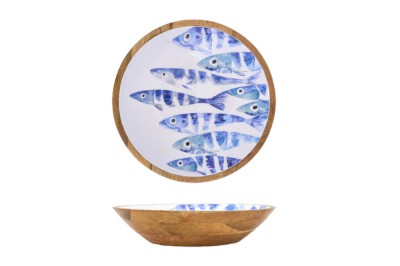 Schüssel Emaille Fisch