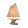 Lampe mit Meer Segelboot