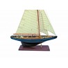 Dekorative blau Segelboot,