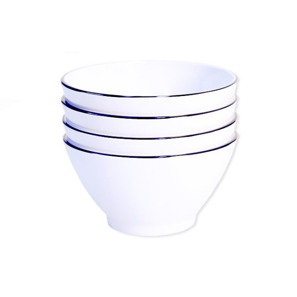 Set 4 Schalen Line Blue Set 4 Schalen Line Blue