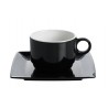 Set 2 Kaffeetassen Quadrato Black & White