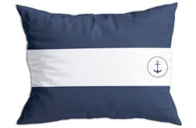 2 Kissen "Flags" blauen