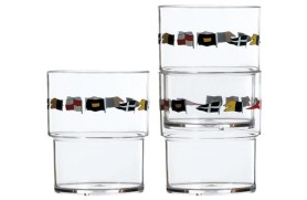 Set 12 Stapelbares Glas REGATA